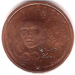 Francia. 2001. 2 Céntimos (SC)