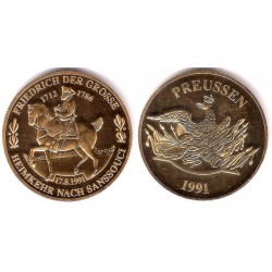Medalla. Friedrich der Grosse. 1991. Preussen (SC) 40mm