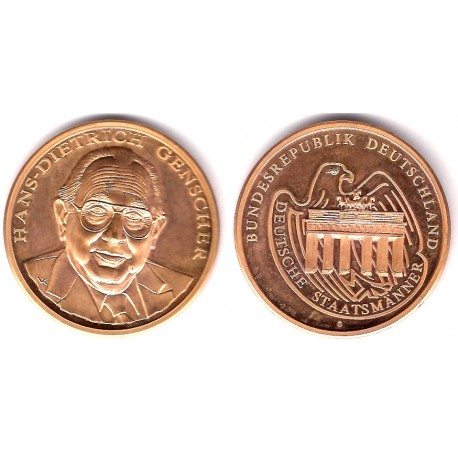 Medalla. Hans-Dietrich Genscher (SC) 35mm