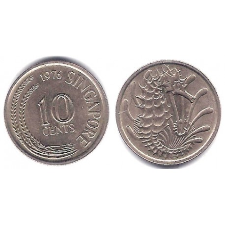 (3) Singapur. 1976. 10 Cents (MBC)