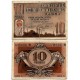 Cooperativa Unió de Cooperadors. Igualada. 1938. 10 Pesetas (BC+) Leve rotura en doblez central