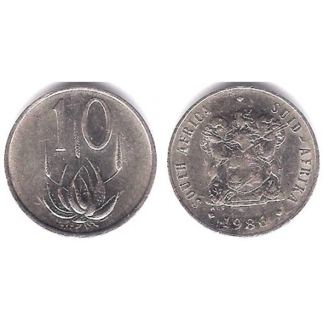 (85) Sudáfrica. 1986. 10 Cents (MBC+)