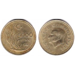 (1025) Turquía. 1994. 5000 Lira (MBC-)