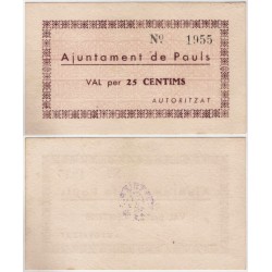 Pauls. 1937. 25 Céntimos (SC)