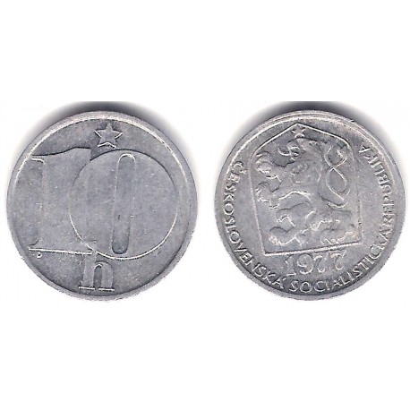 (80) Checoslovaquia. 1977. 10 Haleru (MBC)