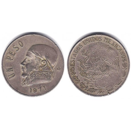 (460) Estados Unidos Mexicanos. 1971. 1 Peso (MBC-)