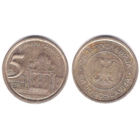 (182) Yugoslavia. 2000. 5 Dinara (MBC)