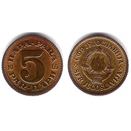 (43) Yugoslavia. 1975. 5 Para (EBC)