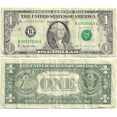 (496a) Estados Unidos de América. 1995. 1 Dollar (BC+)