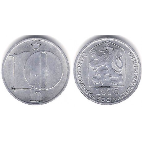 (80) Checoslovaquia. 1976. 10 Haleru (MBC)