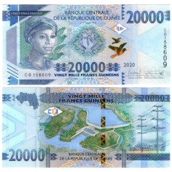 (50) República de Guinea. 2020. 20000 Francs (SC)