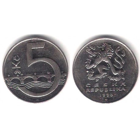 (8) República Checa. 1993. 5 Korun (MBC)