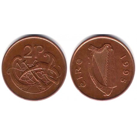(21a) Irlanda. 1995. 2 Pence (MBC)