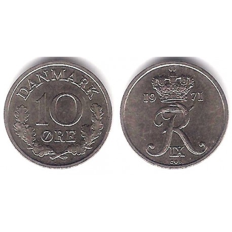 (849.1) Dinamarca. 1971. 10 Ore (MBC)