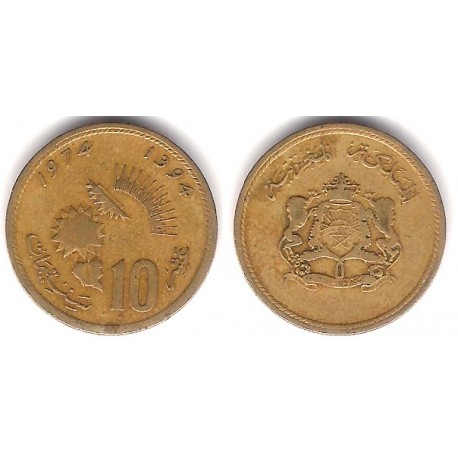 (Y60) Marruecos. 1974. 10 Santimat (BC)