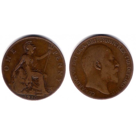 (810) Gran Bretaña. 1910. 1 Penny (BC)