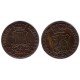 Isabel II. 1838. 6 Cuartos (MBC+) Ceca de Cataluña
