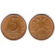 (Y312) Rusia. 1992. 5 Roubles (MBC)
