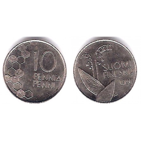 (65) Finlandia. 1991. 10 Pennia (EBC)