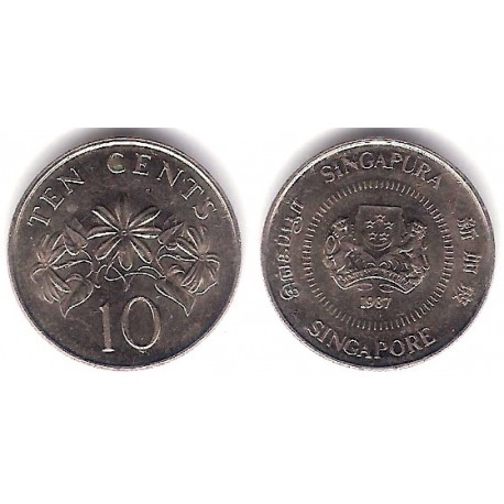 (51) Singapur. 1987. 10 Cents (MBC)