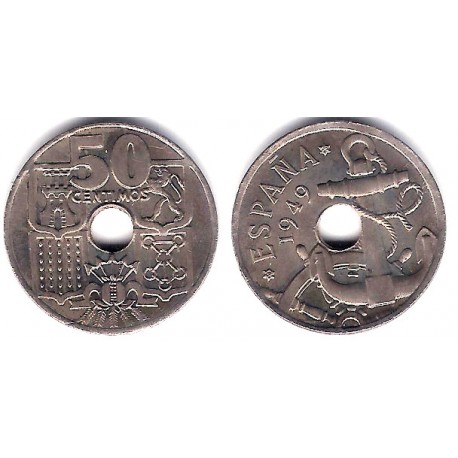 Estado Español. 1949*(19-62). 50 Céntimos (SC)