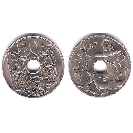 Estado Español. 1963*(19-64). 50 Céntimos (SC)
