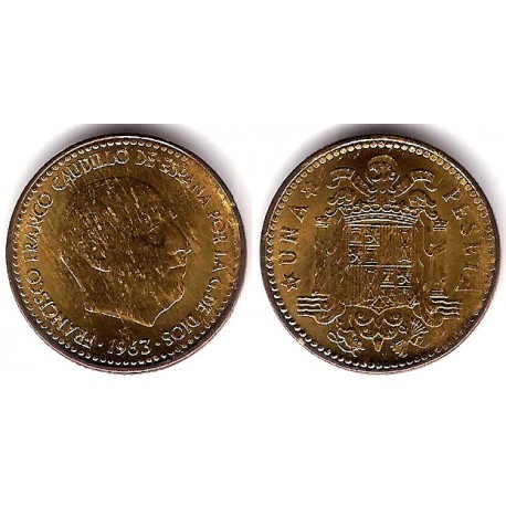Estado Español. 1963*(19-64). 1 Peseta (MBC+)