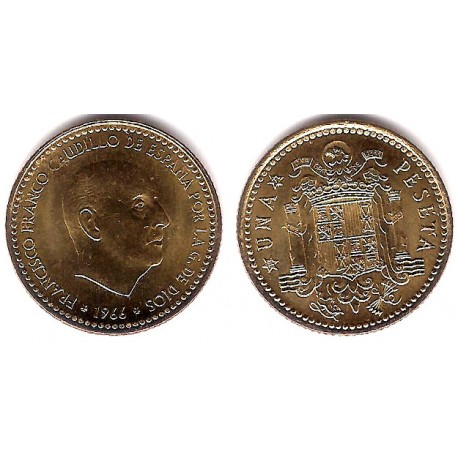 Estado Español. 1966*(19-72). 1 Peseta (SC)