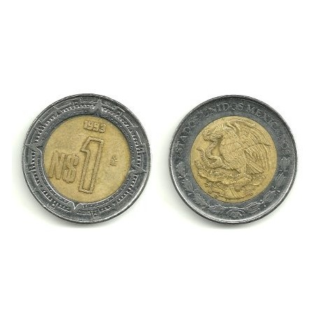 (550) Estados Unidos Mexicanos. 1993. 1 Nuevo Peso (MBC)
