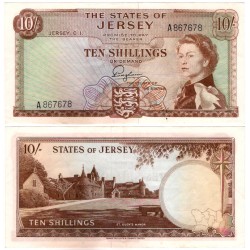 (7) Jersey. 1963. 10 Shillings (EBC)