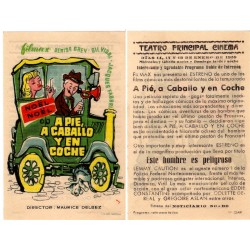 A Pie, a caballo y en coche. 1959. Teatro Principal Cinema