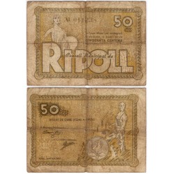 Ripoll. 1937. 50 Céntimos (BC)