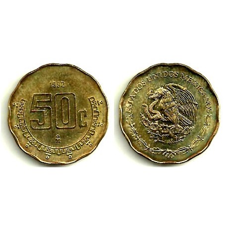 Estados Unidos Mexicanos. 1992. 50 Centavos (MBC)