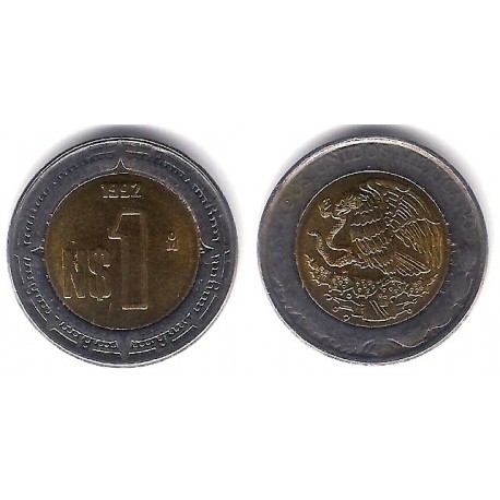 (550) Estados Unidos Mexicanos. 1992. 1 Nuevo Peso (EBC)