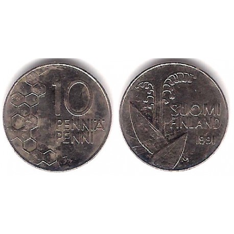 (65) Finlandia. 1991. 10 Pennia (MBC)