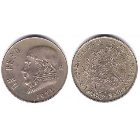 (460) Estados Unidos Mexicanos. 1971. 1 Peso (MBC-)