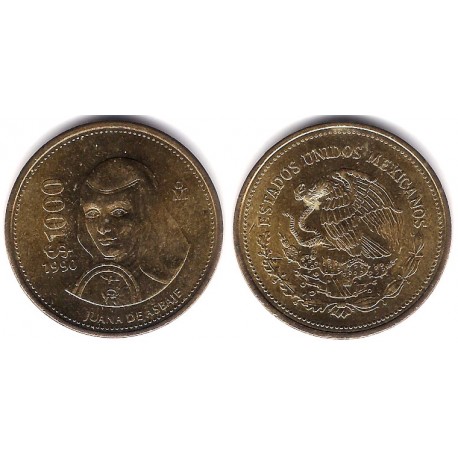 (536) Estados Unidos Mexicanos. 1990. 1000 Pesos (EBC+)
