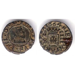 Felipe IV. 1664. 4 Maravedi (BC/BC+) Ceca de Madrid S