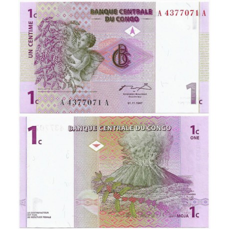 (80) Congo. 1997. 1 Centime (SC)