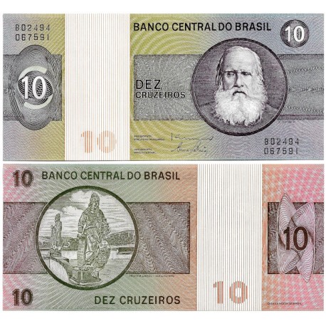 (193d) Brasil. 1970-80. 10 Cruzeiros (SC)