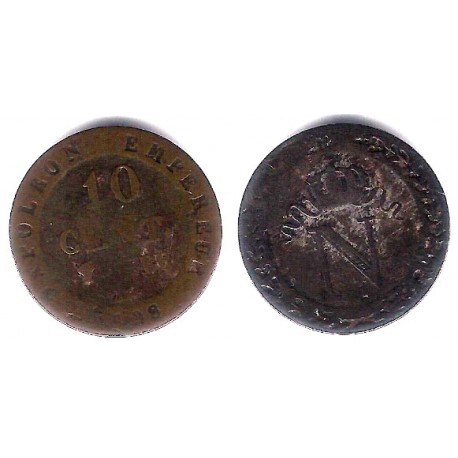 (676.3) Francia. 1808BB. 10 Centimes (BC/BC-)