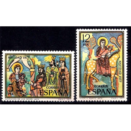 (2446-2447) 1977. Navidad. Serie Completa (Nuevo)