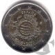 España. 2012. 2 Euro (SC) X Aniversario del Euro