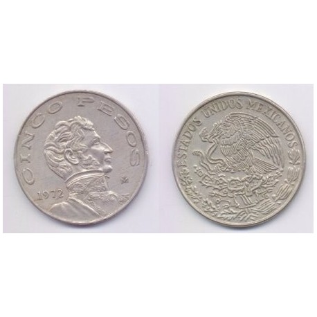 (472) Estados Unidos Mexicanos. 1972. 5 Pesos (EBC)