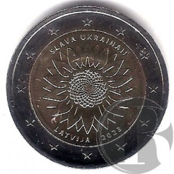 Letonia. 2023. 2 Euro (SC) Girasol de Ucrania