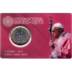 Ciudad del Vaticano. 2023. Coincard 1 Euro (SC) Nº 2