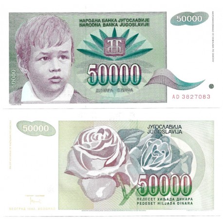 (117) Yugoslavia. 1992. 50000 Dinara (SC)
