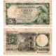 Estado Español. 1954. 5 Pesetas (BC) Serie K. Manchas