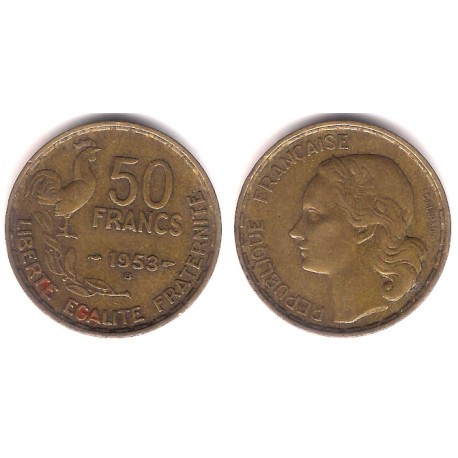 (918.2) Francia. 1953(B). 50 Francs (MBC)