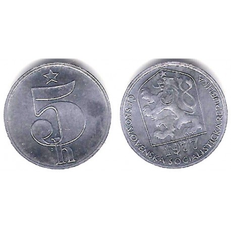 (86) Checoslovaquia. 1977. 5 Haleru (SC)